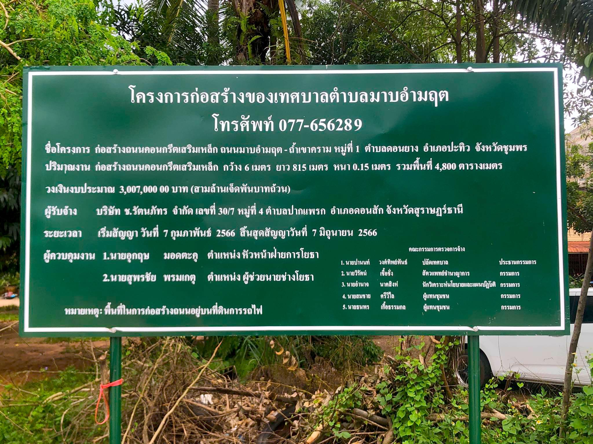โครงการก่อสร้างที่ดำเนิการแล้วเสร็จ 100%  
ประจำปีงบประมาณ พ.ศ. 2566 (ต.ค. 2565 – กันยายน 2566) 
ของเทศบาลตำบลมาบอำมฤต