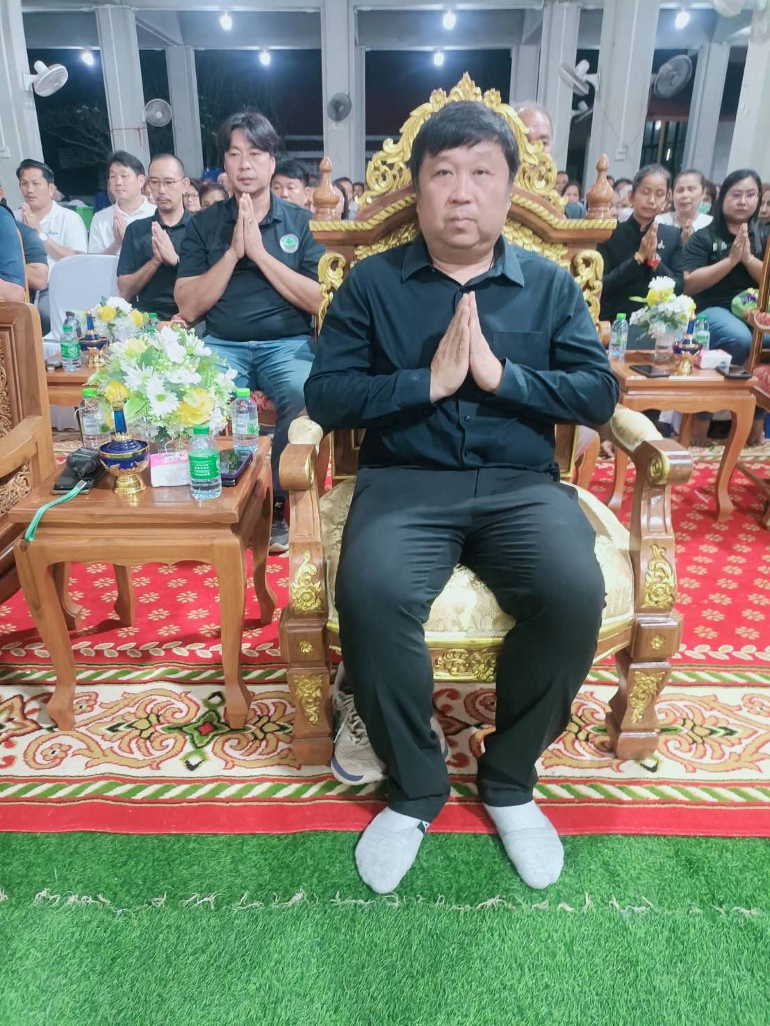 เทศบาลตำบลมาบอำมฤต ร่วมเป็นเจ้าภาพในพิธีบำเพ็ญกุศลสรีระสังขารหลวงพ่อช่วย วัดหน้าค่าย